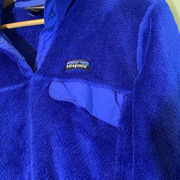 Patagonia Synchilla Snap-T Fleece Pullover Blue Sweater Sz L Winter Outdoor - Picture 4 of 6
